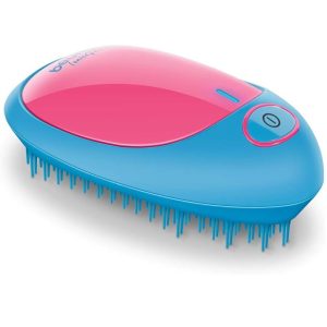 Beurer HT 10 Portable Ion Detangling Hair Brush - Blue/Pink